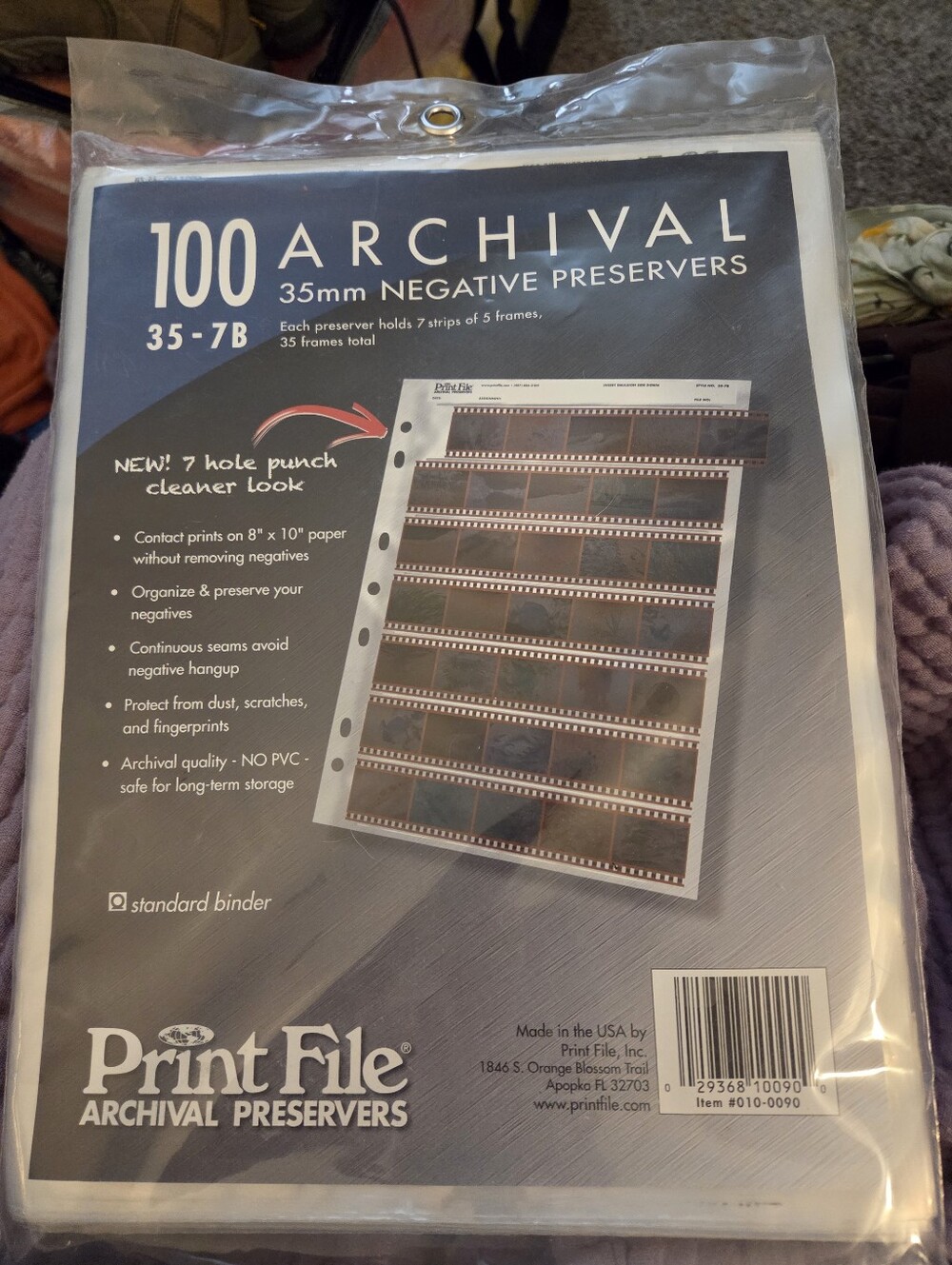 Archival Preservers 35mm Negative Sleeves - Clear